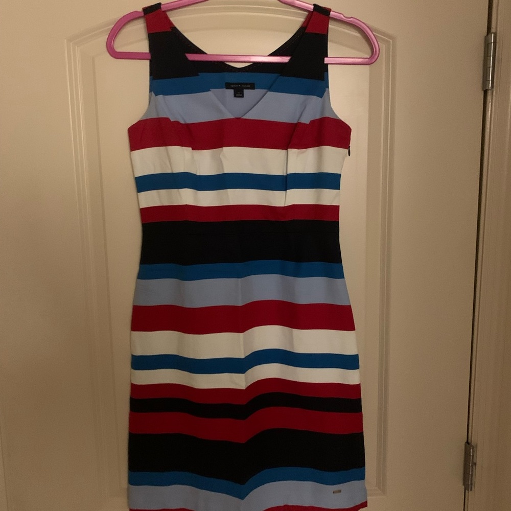 Tommy Hilfiger Dress in Blue/Red/White